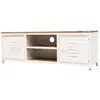 vidaXL Meuble TV 120x30x40 cm Blanc
