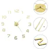 vidaXL Horloge murale 3D Design moderne 100 cm XXL Doré
