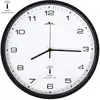 vidaXL Horloge murale radioguidée Mouvement à quartz 31 cm Blanc/noir