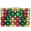 vidaXL Boules de Noël 100 pcs Rouge/Doré/Vert