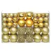 vidaXL Ensemble de boules de Noël 100 pcs 3/4/6 cm Doré