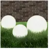 vidaXL Jeu de lampe boule à LED 3 pcs PMMA sphérique 20/30/40 cm
