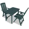 vidaXL Vidaxl Ensemble De Bistro 3 Pcs Plastique Vert