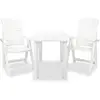 vidaXL Vidaxl Ensemble De Bistro 3 Pcs Plastique Blanc
