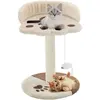 vidaXL Arbre à chat avec griffoir en sisal 40 cm Beige et Marron