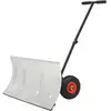 vidaXL Chasse-neige manuel avec roues 100 x 44 cm