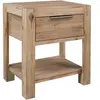 vidaXL Table de chevet avec tiroir 40x30x48 cm Bois d'acacia solide