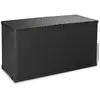 vidaXL Boîte de stockage de jardin Anthracite 120x56x63 cm PP Rotin
