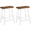 vidaXL Tabourets de bar lot de 2 bois massif