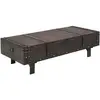 vidaXL Table basse Bois massif style vintage 120 x 55 x 35 cm