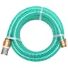 vidaXL Tuyau d'aspiration avec raccords en laiton 15 m 25 mm Vert