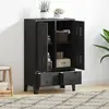 Garde-robe Métal de style industriel 67 x 35 x 107 cm Noir Vidaxl Noir