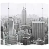 vidaXL Cloison de séparation pliable 228x170 cm New York Noir et blanc