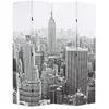 vidaXL Cloison de séparation pliable 160x170 cm New York Noir et blanc