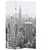 vidaXL Cloison de séparation pliable 120x170 cm New York Noir et blanc