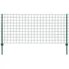 vidaXL Clôture Euro Acier 20x1,5 m Vert