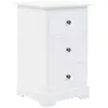 vidaXL Table de chevet MDF et bois de pin 35x32x59 cm