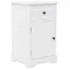 vidaXL Table de chevet MDF et bois de pin 35x32x59 cm