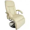 Vidaxl - Fauteuil de massage blanc crème similicuir Cream white