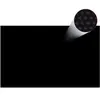 vidaXL Film solaire de piscine PE rectangulaire flottant 8x5 m Noir