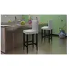 vidaXL Tabourets de bar lot de 2 blanc similicuir