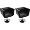 vidaXL Chaise de bar lot de 2 cuir artificiel noir
