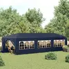 vidaXL Tente de réception 3 x 9 m Bleu