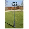 vidaXL Lampadaire de jardin 3 bras 215 cm Vert foncé/Noir Aluminium