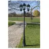 vidaXL Lampadaire de jardin 3 bras 230 cm Vert foncé/Noir Aluminium
