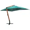 vidaXL Parasol flottant Melia 300 x 400 cm Vert