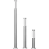 vidaXL Ensemble de 3 lampes de jardin étanches Acier inoxydable