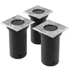 vidaXL Lampes encastrées au sol d'extérieur 3 pcs Carré