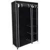 vidaXL Garde-robe pliable Noir 110 x 45 x 175 cm