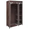 vidaXL Garde-robe Tissu Marron