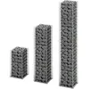 vidaXL 3 gabions en fil galvanisé