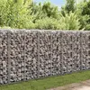 vidaXL Panier de gabion avec couvercle Fil galvanisé 100 x 30 x 30 cm