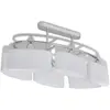 vidaXL Plafonnier avec abat-jour en verre pour 6 ampoules E14