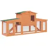 vidaXL Clapier large pour petits animaux avec toits Bois