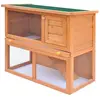 vidaXL Clapier d'extérieur Enclos pour petits animaux 1 porte Bois