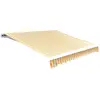 vidaXL Tissu d'auvent Jaune tournesol/blanc 3x2,5 m (cadre non inclus)