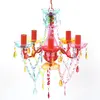 vidaXL Crystal Light 5 Ampoules Multicolore