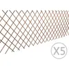 vidaXL Clôture en treillis de saule 5 pcs 180x90 cm