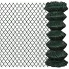 vidaXL Clôture à mailles losangées Acier 1x15 m Vert