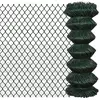 vidaXL Clôture à mailles losangées Acier 1x25 m Vert