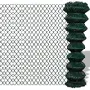 vidaXL Clôture à mailles losangées Acier 1,5x25 m Vert