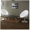 vidaXL Tabourets de bar 2 pcs blanc similicuir