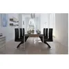 vidaXL Chaises à manger lot de 6 noir similicuir