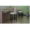 vidaXL Tabourets de bar lot de 4 blanc similicuir