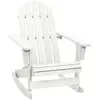 vidaXL Chaise à bascule de jardin Bois Blanc