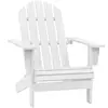 vidaXL Chaise de jardin bois blanc